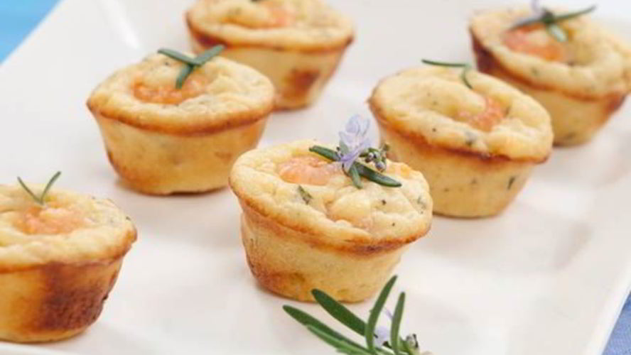 Рецепт тарталетки с креветками и цукини