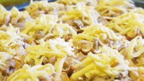 тарталетки с курицей и грибами