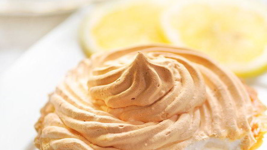 Рецепт тарталетки с лимонным кремом и меренгой