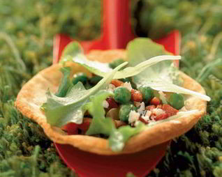 Тарталетки с овощами