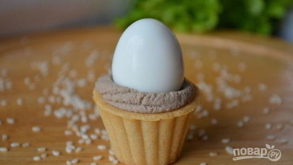 Рецепт Тарталетки с паштетом из гусиной печени