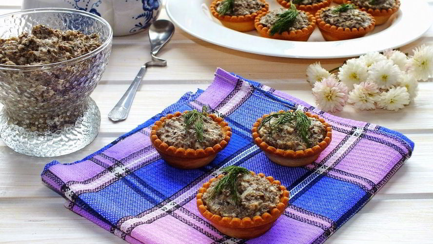 Рецепт тарталетки с паштетом