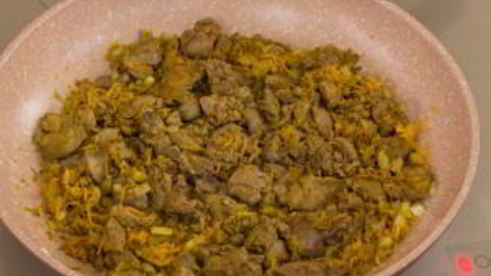 тарталетки с печеночным паштетом и гранатовым желе