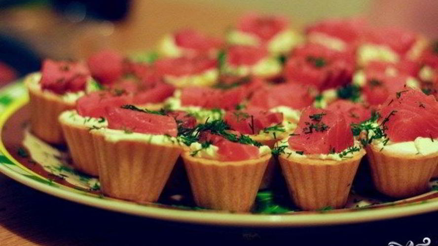 Рецепт тарталетки с рыбной начинкой