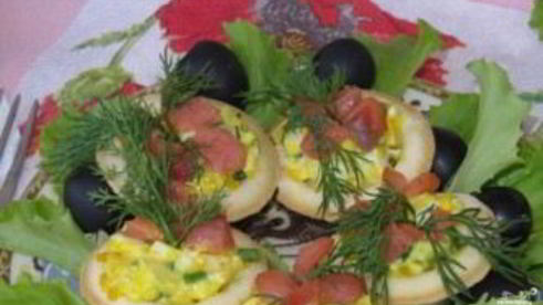 тарталетки с рыбой