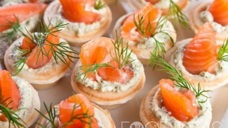 Рецепт тарталетки с семгой