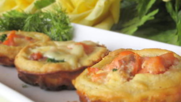 Рецепт Тарталетки с соленой семгой