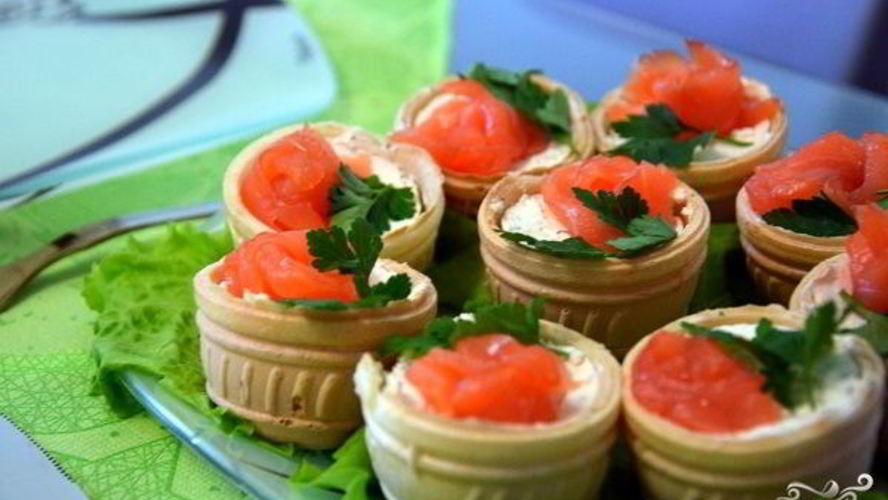 Рецепт тарталетки с сыром альметте