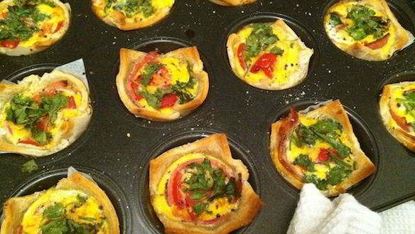 Рецепт Тарталетки с сыром и яйцом