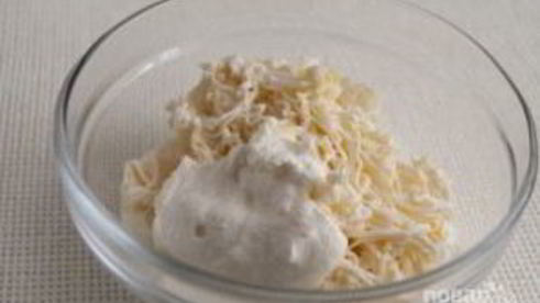 тарталетки с сыром и зеленью