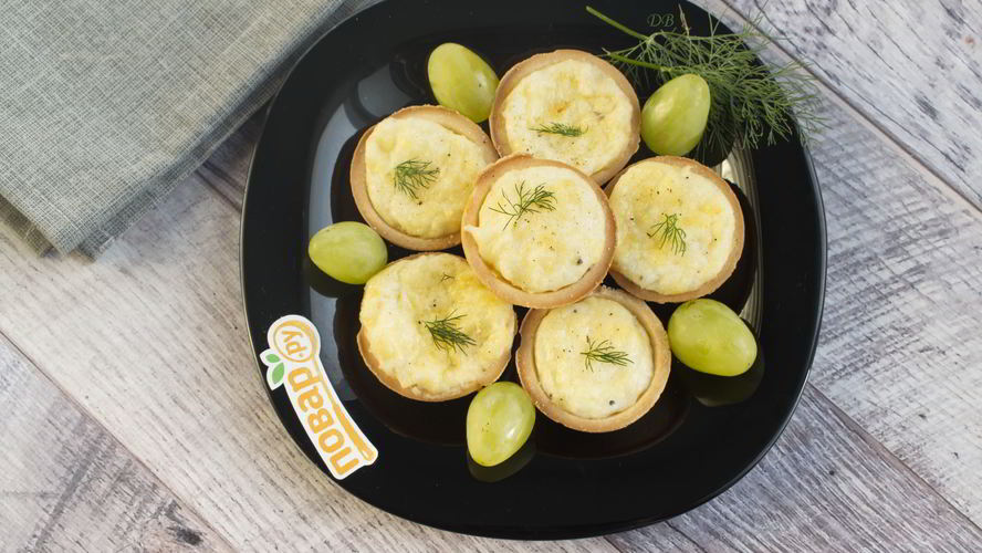Рецепт тарталетки с сыром