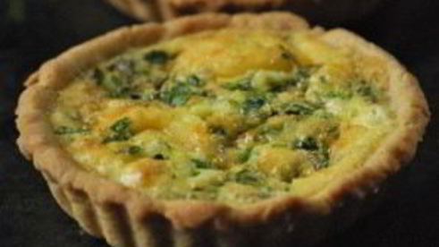 тарталетки с творожным сыром и зеленью