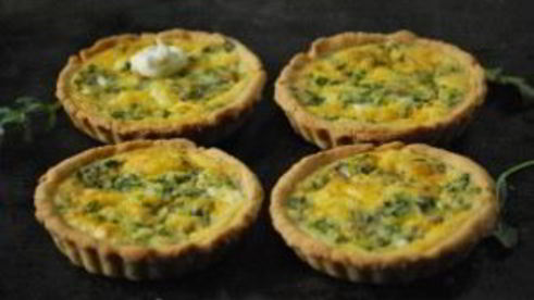 тарталетки с творожным сыром и зеленью