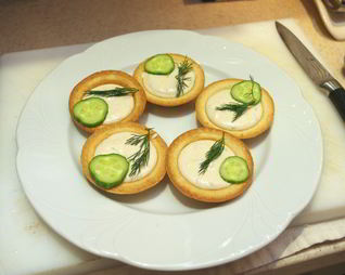 Тарталетки с творожным сыром