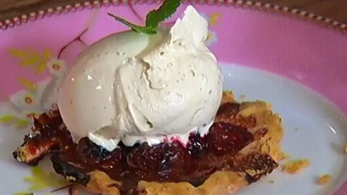 тарталетки с вишней