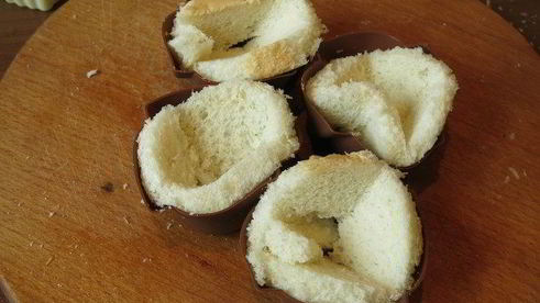 тарталетки с яйцом пашот