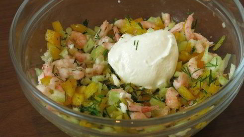 тарталетки с яйцом пашот