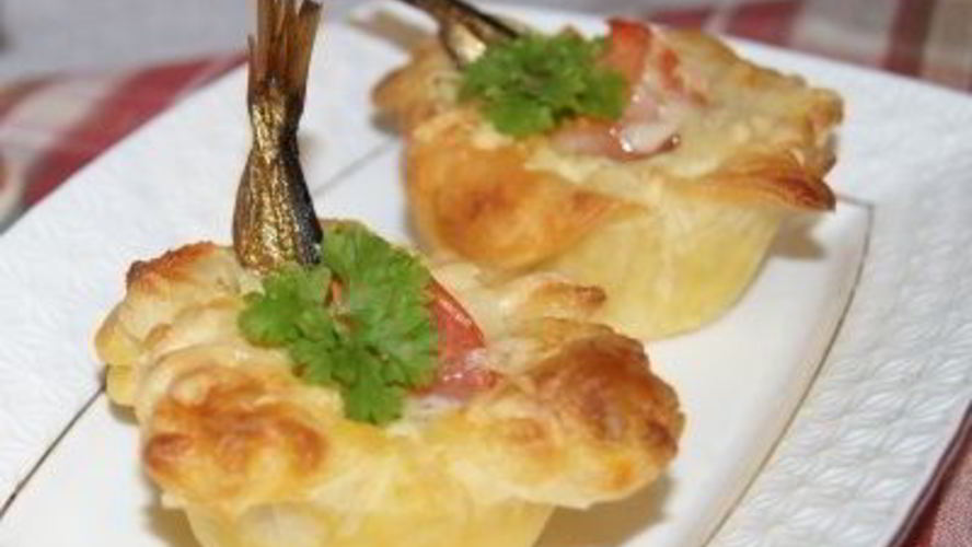 Рецепт тарталетки со шпротами