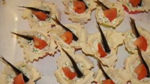 тарталетки со шпротами