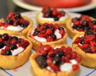 Тарталетки в духовке с начинкой