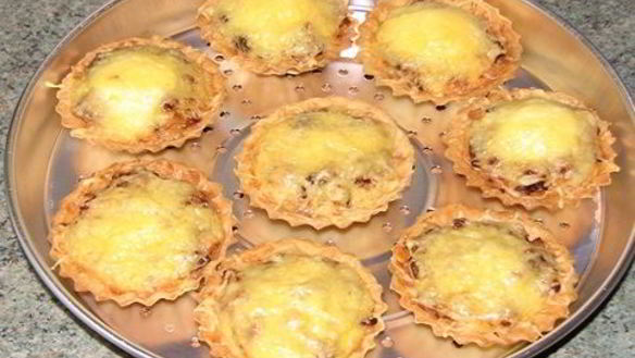 Рецепт Тарталетки запеченные с начинкой