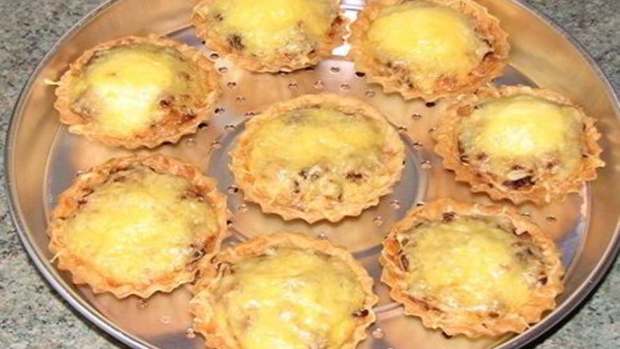 Рецепт тарталетки запеченные с начинкой