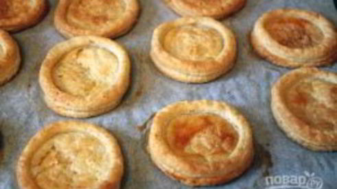 творожные тарталетки с куриным салатом