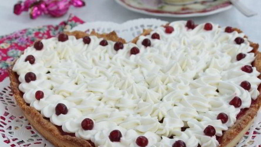 Рецепт брусничный тарт