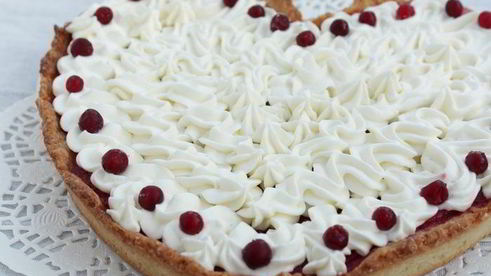 брусничный тарт