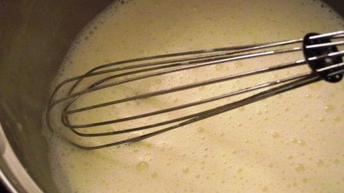 грушевый тарт с мятной заливкой