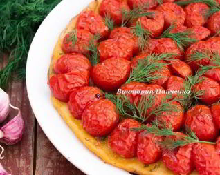 Картофельный тарт с черри и укропом