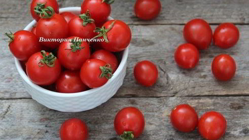 картофельный тарт с черри и укропом