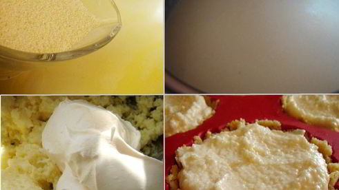 клубничный тарт с манным пудингом