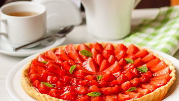 Рецепт Клубничный тарт с заварным кремом