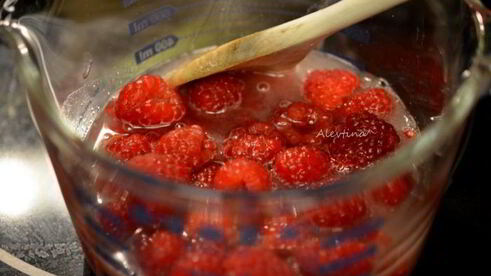 легкий малиновый тарт