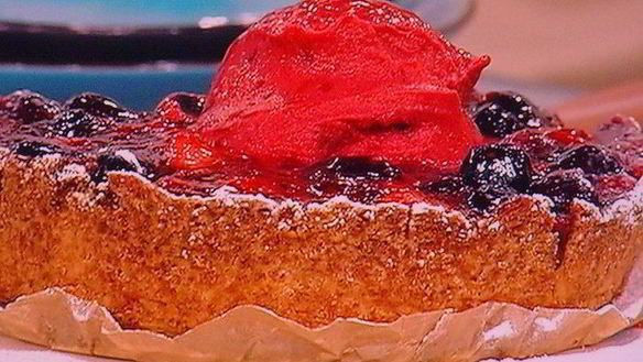 Рецепт Летний ягодный тарт и ягодный сорбе