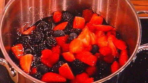 летний ягодный тарт и ягодный сорбе