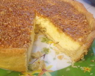 Миндальный тарт с лимонной начинкой