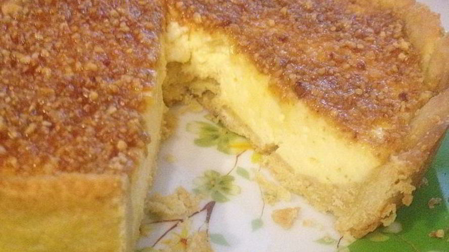 Рецепт миндальный тарт с лимонной начинкой