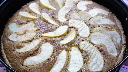 миндальный тарт с запеченным кремом