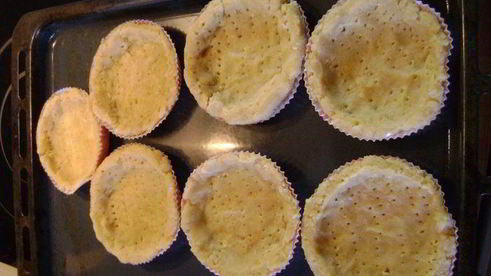 рисовые тартинки с ягодами