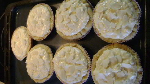 рисовые тартинки с ягодами