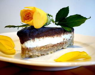 Шоколадно-арахисовый тарт