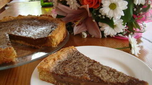 шоколадно-ореховый тарт нутелла