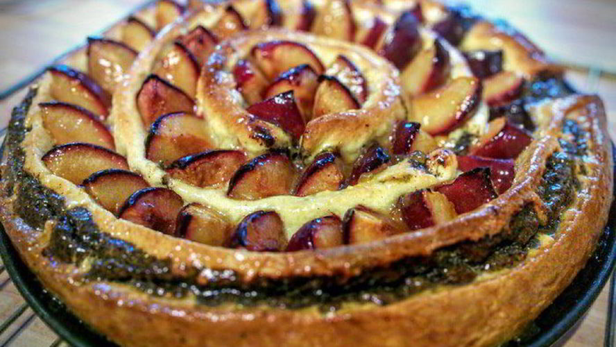 Рецепт сливовый тарт с маковой начинкой