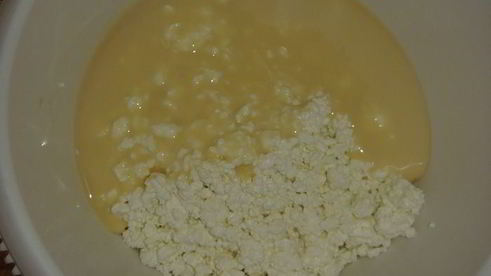 тарт без выпечки с творогом и нектаринами