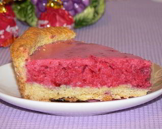 Тарт брусничный с яблоками