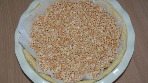 тарт брусничный с яблоками