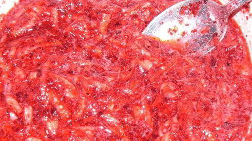 тарт брусничный с яблоками