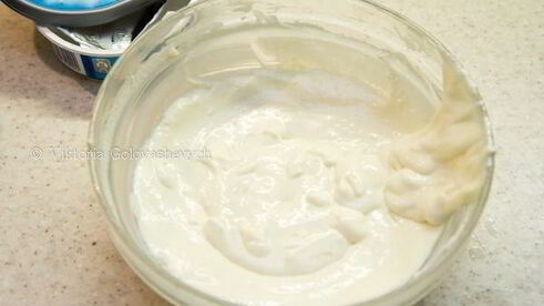 тарт с айвой и сырным муссом